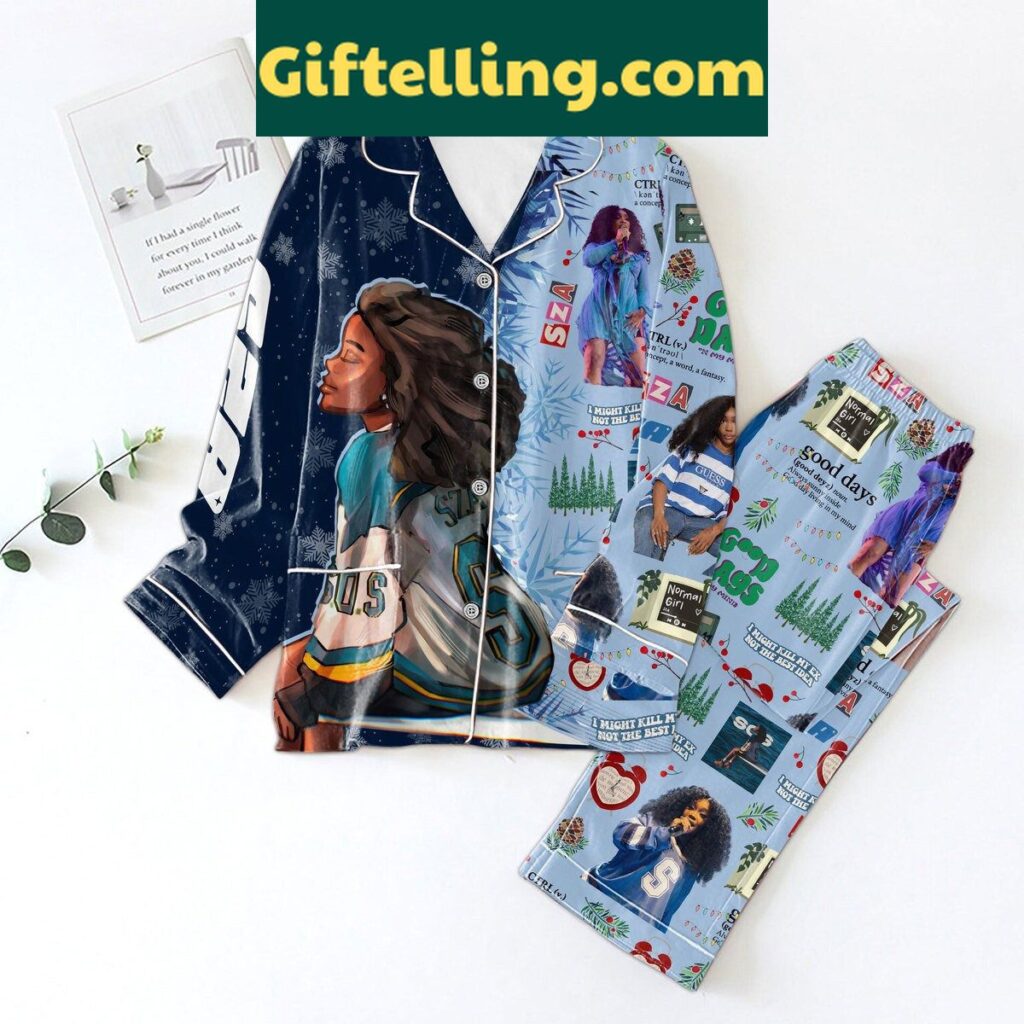 SZA Christmas Pajamas Set with I Might Kill My Ex design