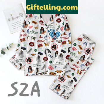 SZA Kill Bill Silk Pajamas Set
