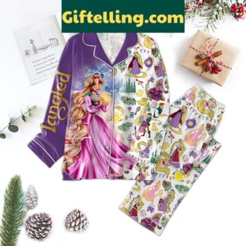 Tangled themed pajamas set featuring At Last I See The Light design