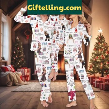 Taylor Swift Christmas Family Pajamas Polyester Set