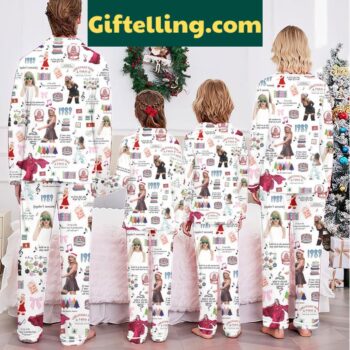 Taylor Swift Christmas Family Pajamas Polyester Set