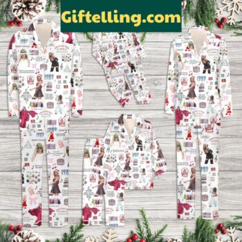 Taylor Swift Christmas Family Pajamas Polyester Set
