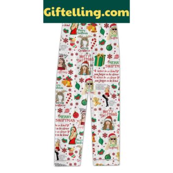 Taylor Swift Christmas I Check It Once Then I Check It Twice Polyester Pajamas Set
