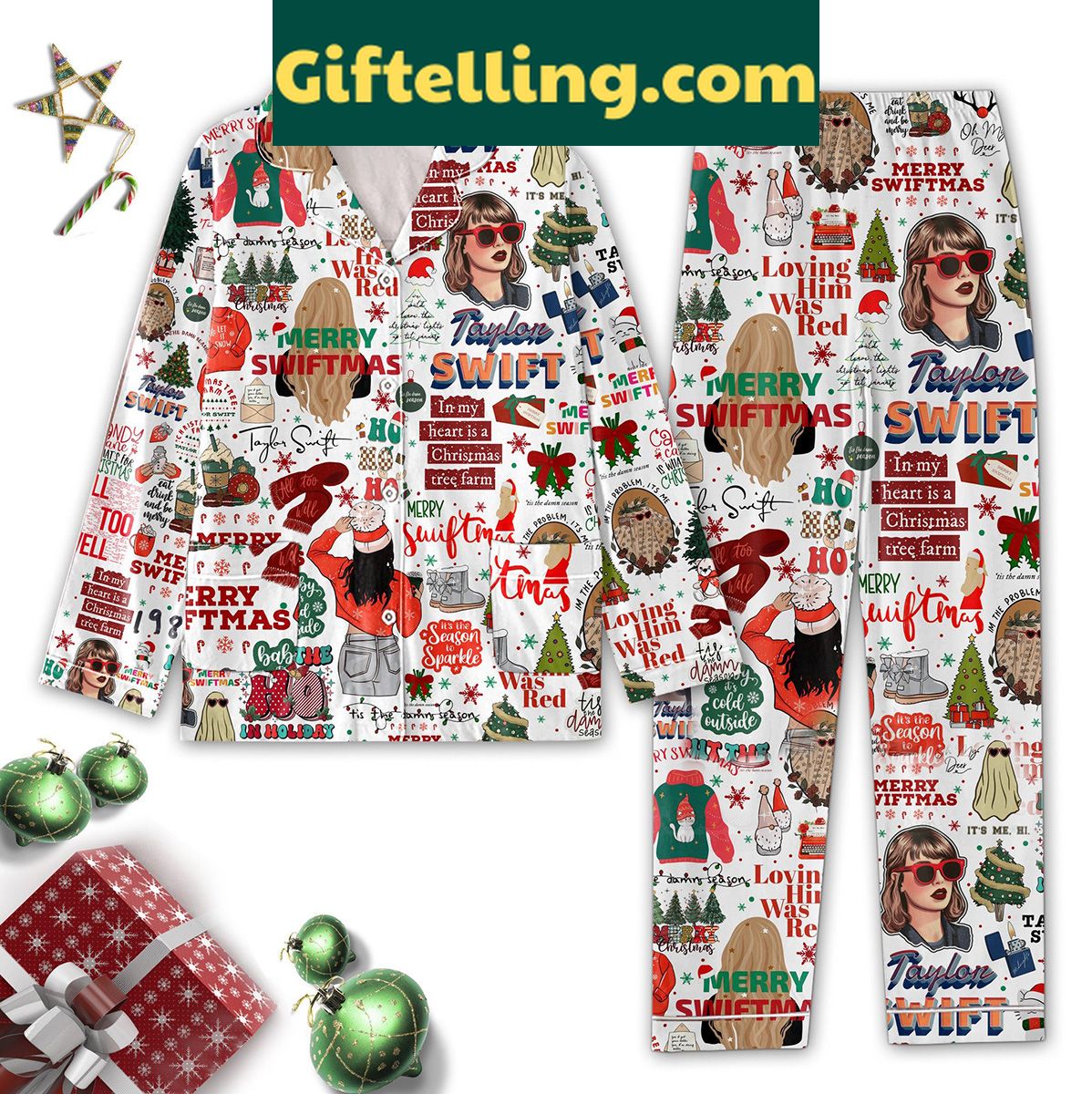 taylor-swift-christmas-pajamas-set-in-my-heart-is-a-christmas-tree-farm-1 Taylor Swift In My Heart Is A Christmas Tree Farm Pajamas Set
