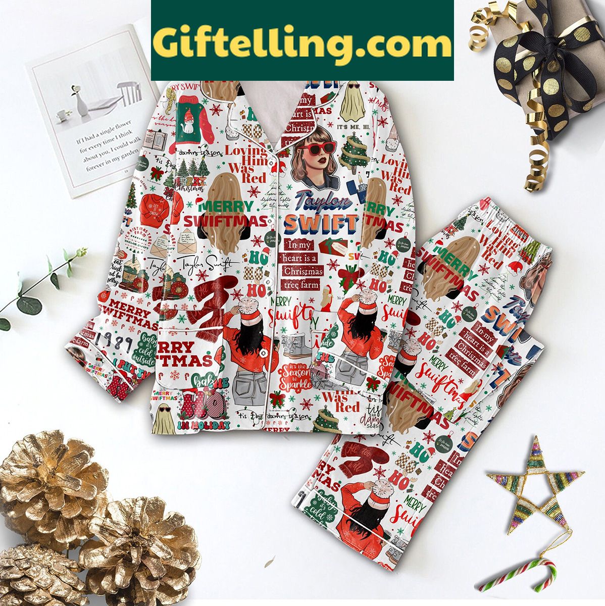taylor-swift-christmas-pajamas-set-in-my-heart-is-a-christmas-tree-farm-2 Taylor Swift In My Heart Is A Christmas Tree Farm Pajamas Set