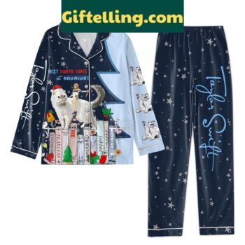 Taylor Swift Meet Swiftie Santa At Midnight Christmas Pajamas Set