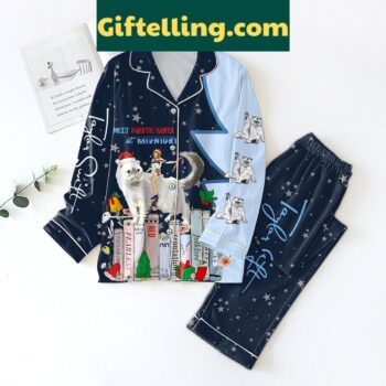 Taylor Swift Meet Swiftie Santa At Midnight Christmas Pajamas Set