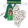 Taylor Swift Christmas Tree Farm green polyester pajamas set