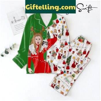 Taylor Swift Happy Swiftmas Celebrate product image showing design and team colors