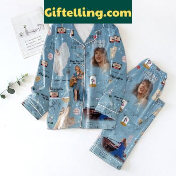 Taylor Swift How You Get The Girl Blue Design Pajamas Set