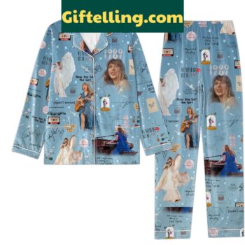 Taylor Swift How You Get The Girl Blue Design Pajamas Set