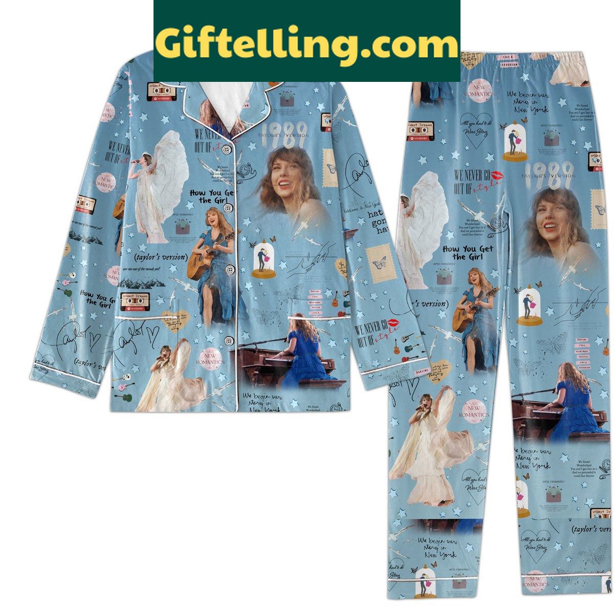 taylor-swift-how-you-get-the-girl-blue-design-pajamas-set-for-swifties-2 Taylor Swift How You Get The Girl Blue Design Pajamas Set