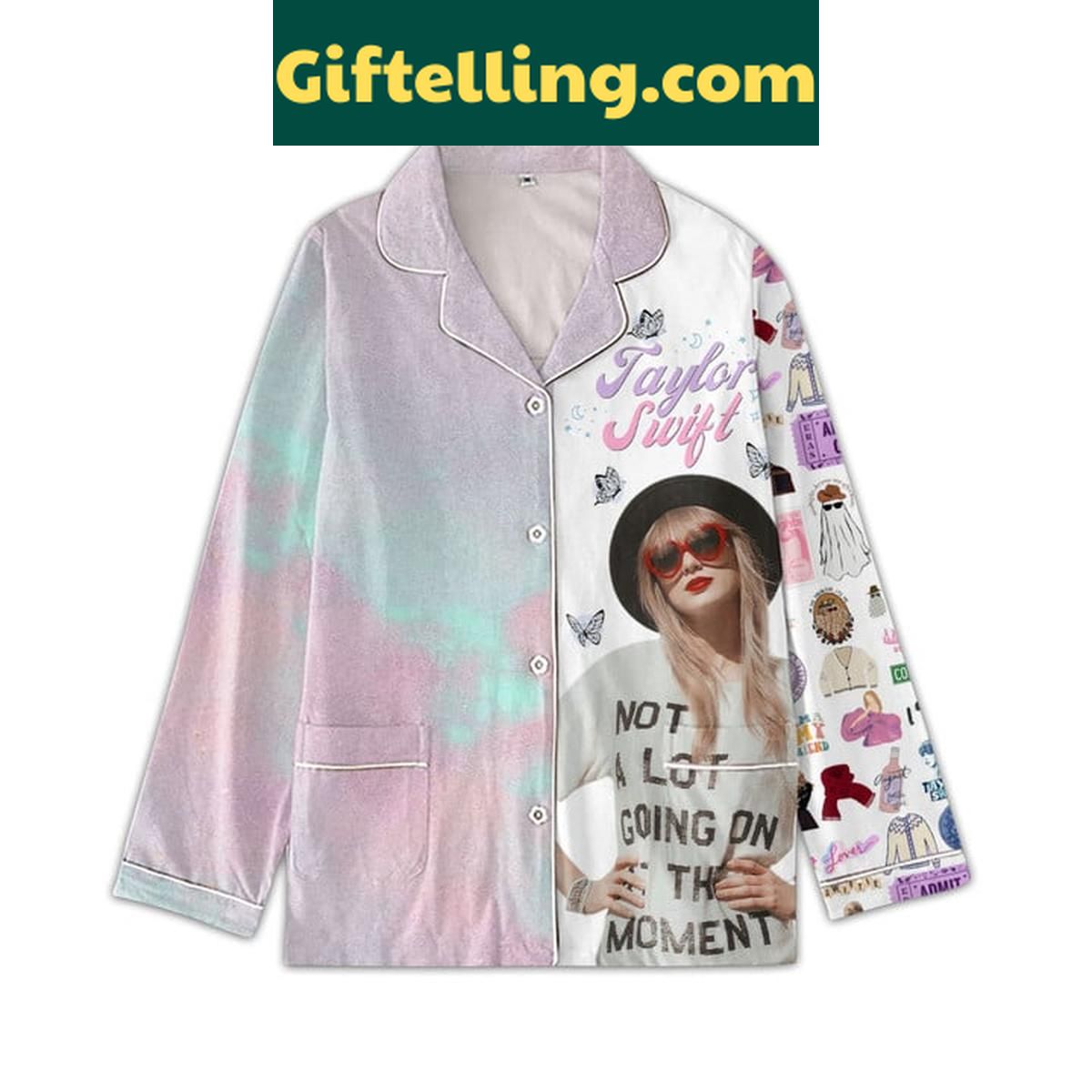 Taylor Swift Not A Lot Going On At The Moment Polyester Pajamas Set Taylor Swift Not A Lot Going On At The Moment Polyester Pajamas Set