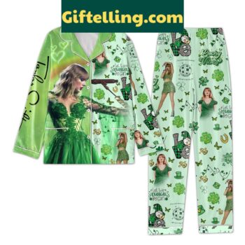 Taylor Swift St. Patrick's Day Polyester Pajamas Set