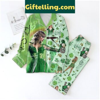 Taylor Swift St. Patrick's Day Polyester Pajamas Set