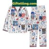 Taylor Swift The Shape Of Your Body It's Blue Polyester Pajamas Set
