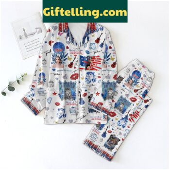 Taylor Swift The Shape Of Your Body It's Blue Polyester Pajamas Set