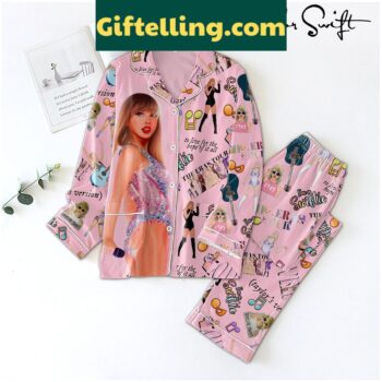 Taylor Swift themed polyester pajamas set