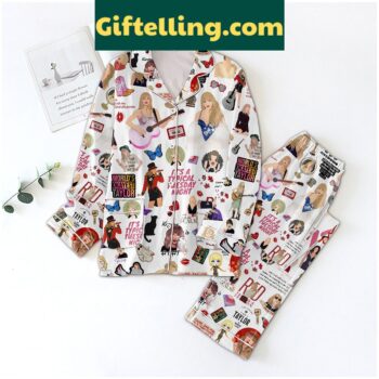 Taylor Swift World's Okayest Taylor Polyester Pajamas Set