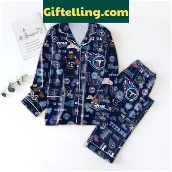 Tennessee Titans Titan Up Love Pajamas Set for women