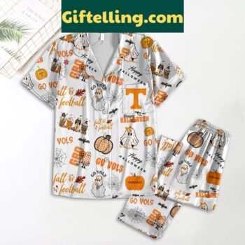 Tennessee Volunteers polyester pajamas set for fall and football