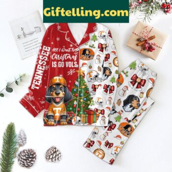 Tennessee Volunteers Christmas 2024 Polyester Pajamas Set