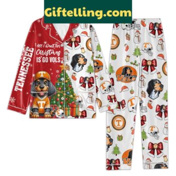 Tennessee Volunteers Christmas 2024 Polyester Pajamas Set