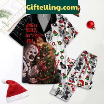 Terrifier 3 Jingle Bells Merry product image showing design and team colors