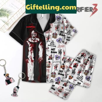 Terrifier 3 It's Always The Quiet Ones Polyester Pajama Set