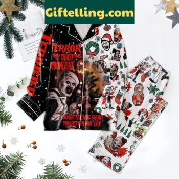 Terrifier 3 Christmas polyester pajamas set for men and women