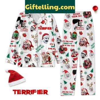 Terrifier Sleigh Them All Christmas 2024 Polyester Pajamas Set
