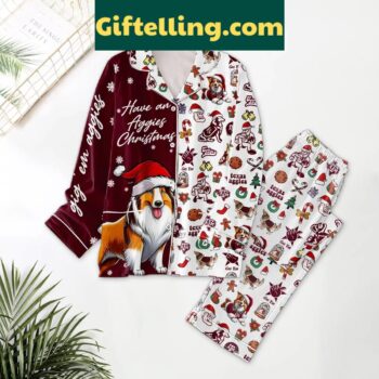 Texas A&M Aggies Christmas Merry Aggies Polyester Pajamas Set
