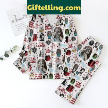 The Exorcist Horror Movies Addict Pajamas Set
