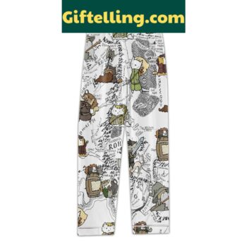 The Lord Of The Rings Map Of Middle Earth Polyester Pajamas Set