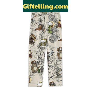 The Lord Of The Rings Map Of Middle Earth Polyester Pajamas Set