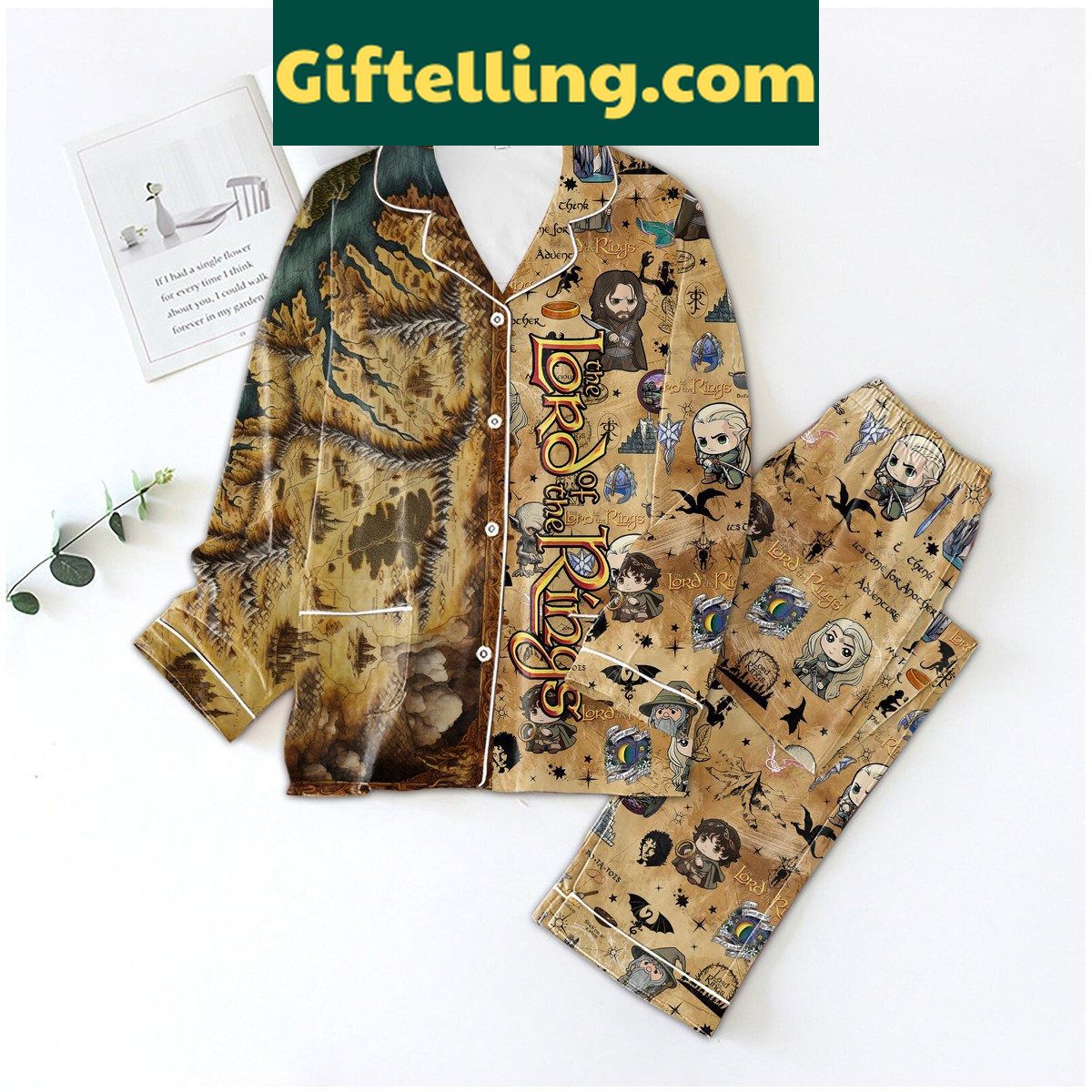 the-lord-of-the-rings-pajamas-set-time-for-another-adventure-1 The Lord of the Rings I Think It's Time for Another Adventure Pajamas Set
