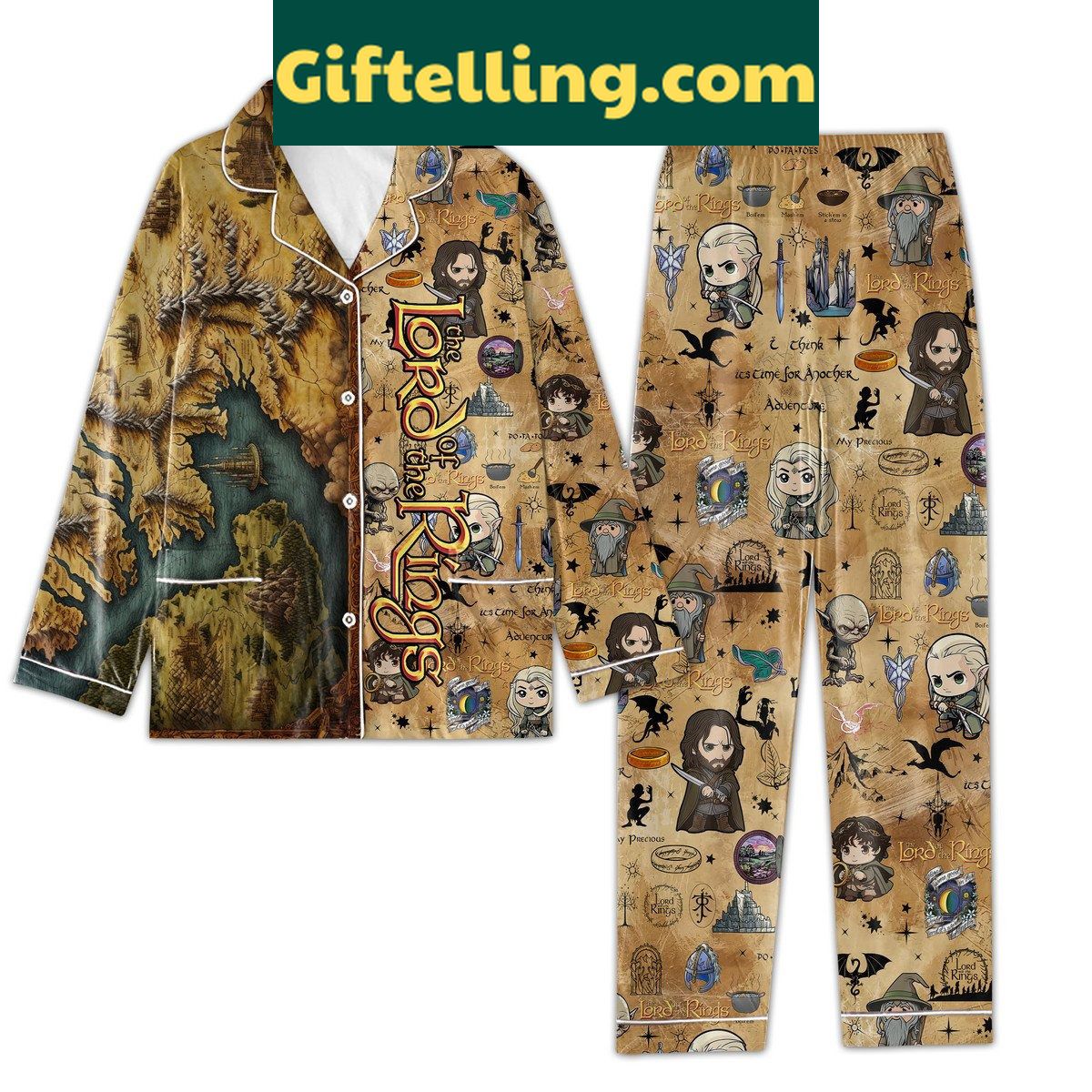 the-lord-of-the-rings-pajamas-set-time-for-another-adventure-2 The Lord of the Rings I Think It's Time for Another Adventure Pajamas Set