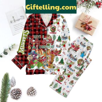 The Muppets Have A Holly Jolly Christmas Polyester Pajamas Set