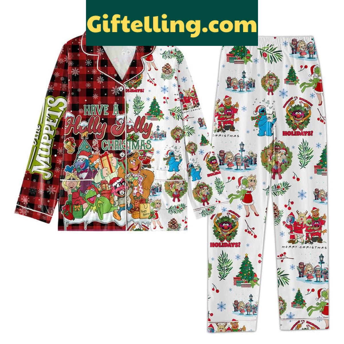 The Muppets Have A Holly Jolly Christmas Polyester Pajamas Set The Muppets Have A Holly Jolly Christmas Polyester Pajamas Set