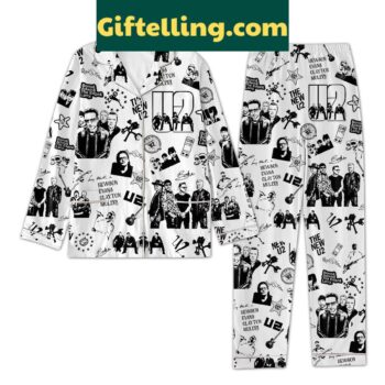 U2 Polyester Pajamas Set White Version