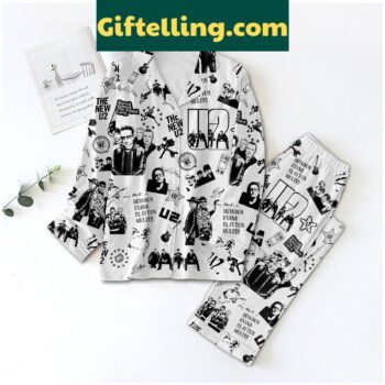 U2 Polyester Pajamas Set White Version