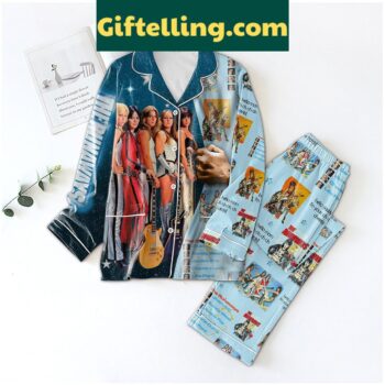 The Runaways Rock Band Cherry Bomb Polyester Pajamas Set