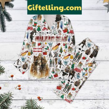 The Walking Dead Don't Open Dead Inside Christmas Pajamas Set