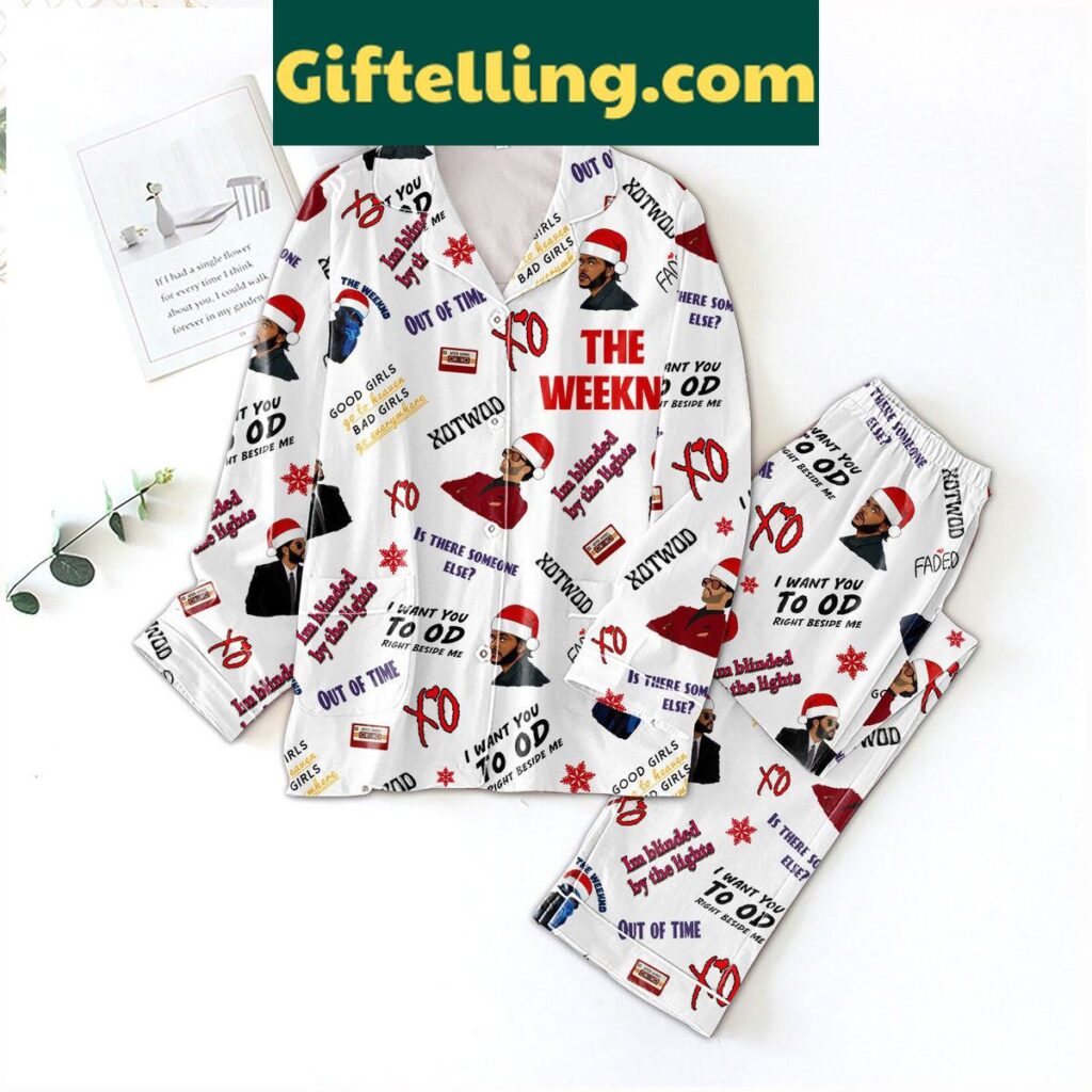 The Weeknd Im Blinded By The Lights Pajamas Set