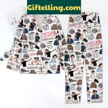 Tim McGraw Damn Country Music Pajamas Set, country music-themed sleepwear