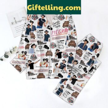 Tim McGraw Damn Country Music Pajamas Set, country music-themed sleepwear