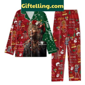 Tina Turner I'm A Fool For Your Love Merry Christmas Pajamas Set