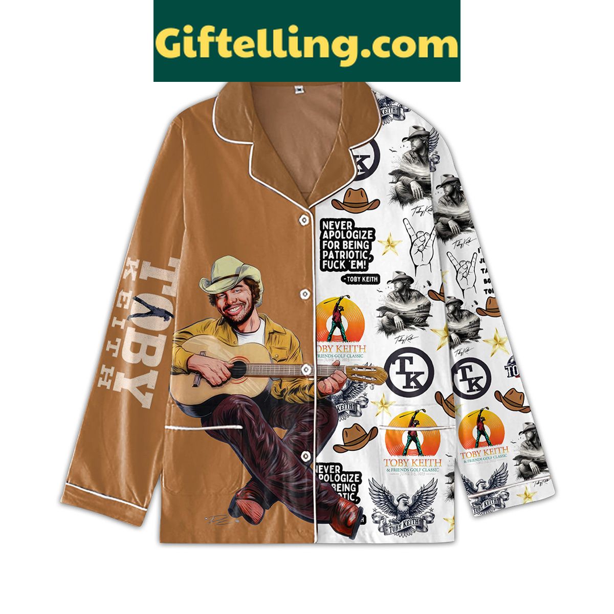 toby-keith-never-apologize-patriotic-polyester-pajamas-set-red-white-blue-comfort-2 Toby Keith patriotic polyester pajamas set with red white and blue design