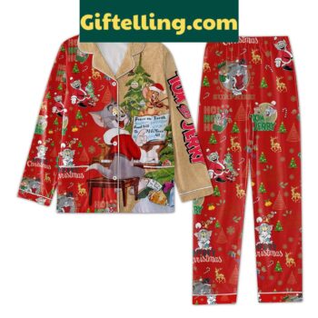Tom and Jerry Merry Christmas Pajamas Set for Kids