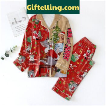 Tom and Jerry Merry Christmas Pajamas Set for Kids